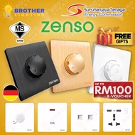 [SIRIM] Zenso Grande USB Socket and Wall Switch Slim Modern Switches 20A 45A Fan Regulator Dimmer Ca