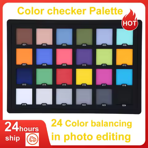 Andoer Professional 24 Color checker Palette Board Card Test for Superior Digital Color Correction f