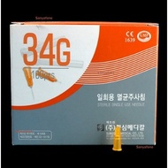 32G*4mm 32G*13mm 34G*1.5mm  34G*2.5mm 34G*4mm disposable skin needle,10/50/100pcs