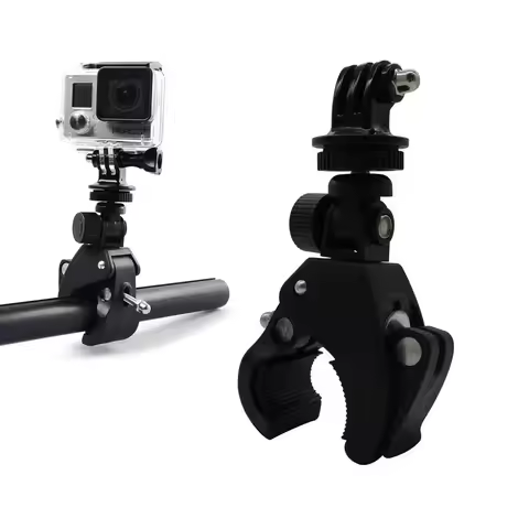 Bike Bicycle Motorcycle Handlebar Clamp Mount for Gopro Hero 5 6 4 SJCAM Eken Yi 4K Camera Holder Cl