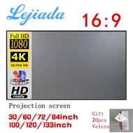 Kain Layar Proyektor Anti-light Ambient Screen Curtain 72 Inch 133 Inch Tirai Tiray Projector LCD Te