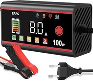 100W Car Battery Charger, 8A 12V Charger Car Battery, LCD Display Battery Charger Motorcycle Battery