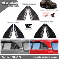 Vemart new Alza 2022-2023 window triangle Louver cover accessories