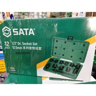 Sata 12pcs 1/2" Dr Impact Socket Set 09009(10,11,13,14,17,19,21,22,23,24mm)