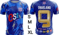 เสื้อกีฬาทีมชาติไทย ผ้าไมโครเกรดเอ พิมพ์หน้าหลัง