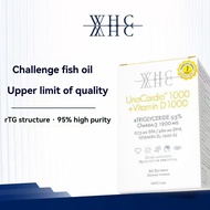 SG WHC Unocardio 1000+Vitamin D3 Omega-3 Fish Oil 60 Capsules High Strength Omega 3 EPA DHA