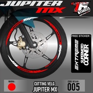 Yamaha Jupiter MX 135 Motorcycle Rim Cutting Sticker List Old New Rim Rim Rim Set Front and Rear CVS