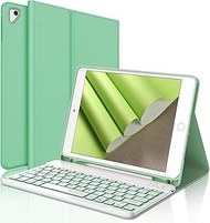 D DINGRICH iPad Case Keyboard for 9.7-inch 6th Generation(2018), 5th Gen(2017), Air 2, iPad Pro 9.7, Protective Case with Pencil Holder, Backlit Detachable Keyboard, Auto Sleep/Wake, Brilliant Green