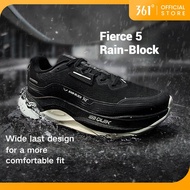 361 Degrees Fierce 5.0 RainBlock Men Running Shoes Widefoot Shock Absorption Cushioning Soft Jogging