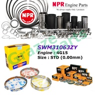 NPR Piston Ring Set STD (0.00mm) SWM31063ZY for Proton Saga 8V 1.5 4G15 (75.5mm)