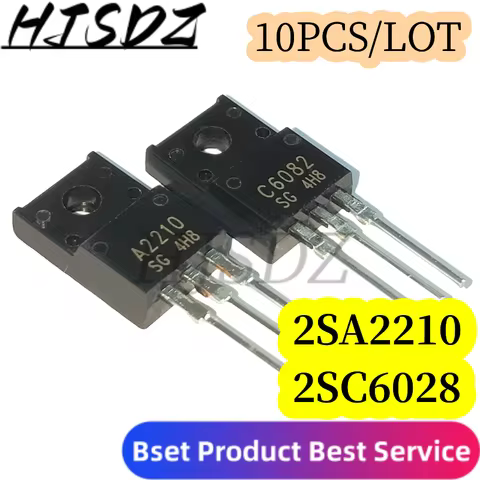 10PCS 2SA2222 2SC6144 TO-22F 5pairs (5pcs A2222+5Ppcs C6144) (2SA1837+2SC4793) (2SA1930+2SC5171) (2S