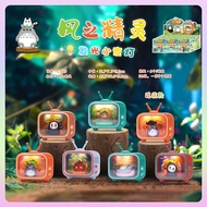 New totoro anime figure night light television blind box toy figure forest cute doll model desk deco