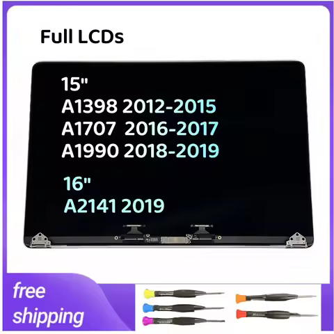 2012-2019 Year Full New for Macbook Pro 15”A1398 A1990 A1707 16“ A2141 Full LCD Assembly space grey 