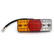 👍คุณภาพสูง👍ไฟท้าย LED 12V ใหม่1ชิ้นสำหรับรถยนต์รถบรรทุก RV รถตู้และไฟท้ายรถพ่วงท้ายรถบัสพร้อมตัวชี้วัดสัญญาณเบรกและไฟถอยหลัง