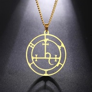 LIKGREAT Sigil of Lilith Necklace for Women Men Stainless Steel Hecate Gothic Jewelry Gift