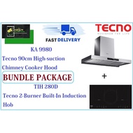 (KA 9980 &amp; TIH 280D)TECNO HOOD AND HOB BUNDLE PACKAGE FOR ( KA 9980 &amp; TIH 280D)