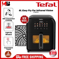 [NEW] Tefal 6L Digital Air Fryer Easy Fry Far Infrared Vision Window AirFryer (EY8218) Penggoreng Ud