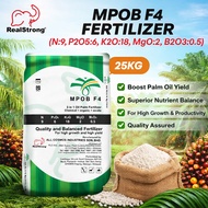 Real Strong Baja Bio-Kimia MPOB F4 Sebenar Baja Kelapa Sawit (NPKMB 9:6:18:2:0.5) 25KG