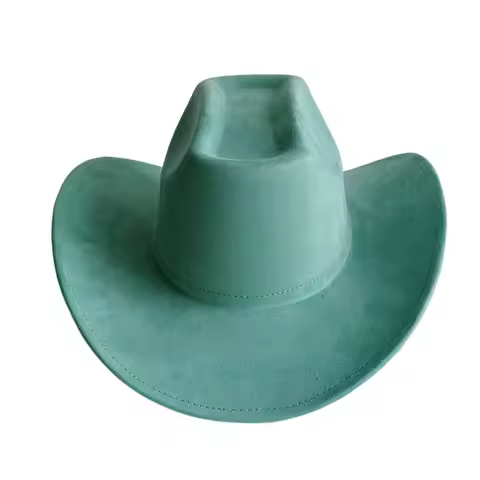 11 Colors Cowboy Hat Suede Wealth and Treasure Faux Suede Ingot Shaped Hat Cowboy Hat British Style 