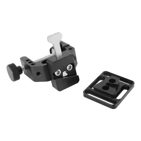 SZRIG C Clamp With 1/4" Mounting Points + Quick Release V-Lock Mount Wedge Kit For DSLR Camera Acces