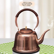 [LOVIVER] Tea Kettle Copper Teapot 1L Retro Handmade Copper Hot Water Kettle for Gas