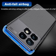 For Xiaomi Poco F6 Pro 2024 Case Carbon Fiber Back Cover Little Poco X6 X6Pro F6Pro Poco F6 5G Poco 