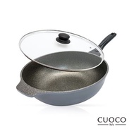 【義大利CUOCO】鈦晶岩大寶鍋34cm(附蓋)