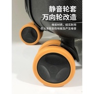 🚓Luggage Wheel Rubber Sleeve Mute Suitcase Roller Transformation Trolley Case Replacement Universal Wheel Accessories Pr