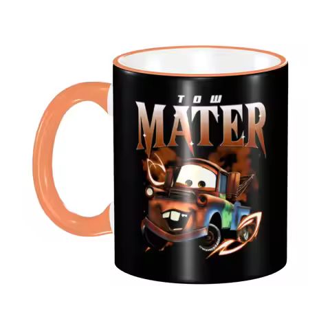 Customized Car 95 Lightning Mcqueen Coffee Mug DIY Funny Cartoon Movie Ceramic Mug Cup Creative Pres