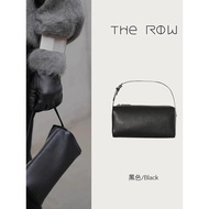 COD Free Shipping therow Pencil Case Bag90s Genuine Leather Pencil Bag Niche Design High-End Cylinde