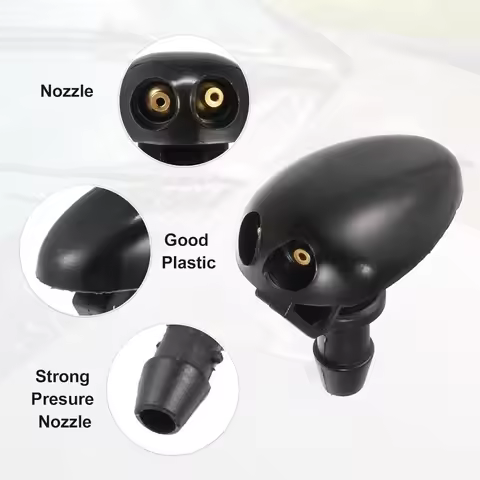 2Pcs/pair Car Windshield Water Jet Nozzle For Nissan Navara D22 D40 98-2015 Windshield Washer Fluid 