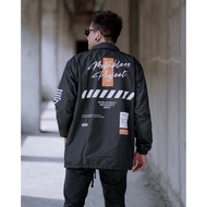 Mothbless Project Coach jacket Born White Rulles Djbret Black
