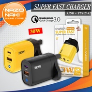 PD 20W USB C Adapter Fast Charger QC 3.0 Charger iP Charger Type C Plug iP Samsung Android