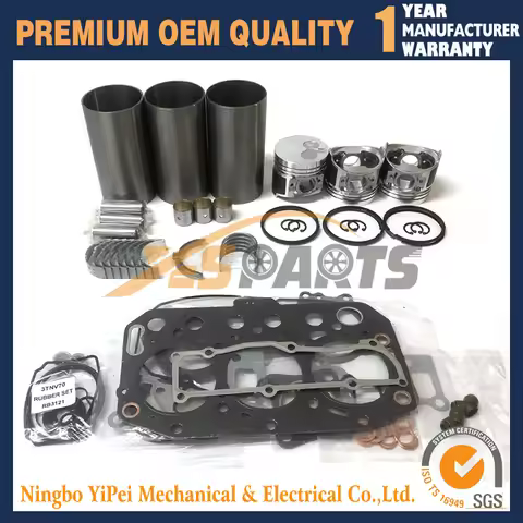 STD 3TNV70 3TNV70-AJUV Overhaul Rebuild Kit For Yanmar Engine XUV Gator 855D