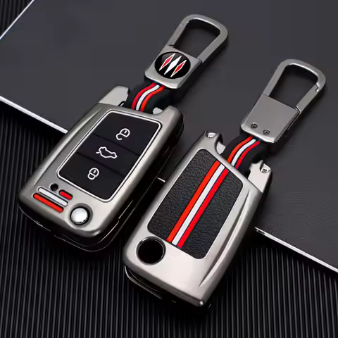 Zinc Alloy Car Key Case For VW Volkswagen Golf 7 MK7 Tiguan MK2 For SEAT Ateca Leon FR 2 Ibiza For S