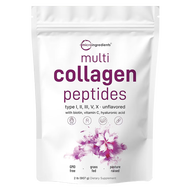 โปรโมชั่น! คอลลาเจนผง Multi Collagen Peptides 907g ไตรเพปไทด์ ไดเพปไทด์ 5ชนิด (Type 123) บำรุงผิว ข้