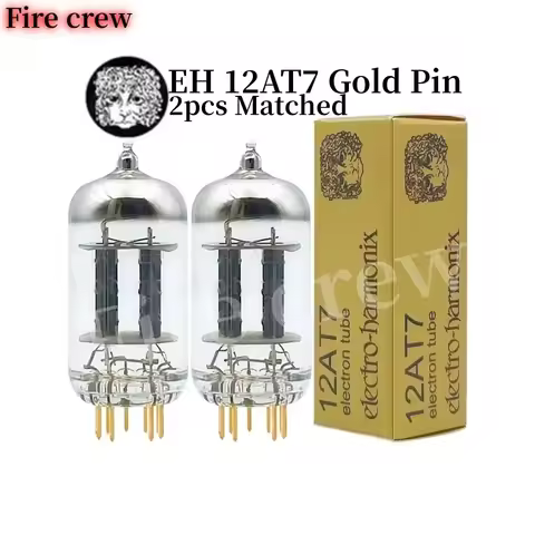 Fire Crew EH 12AT7 Gold Pin Vacuum Tube Replace ECC81 B739 6201 6J8P 6SJ7 EF86 HIFI Audio Valve Elec