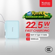 Yoobao 3C Certified Powerbank 20W/45W Fast Charging 10000mAH Mini Size w Built-in Type C Cable LD10/
