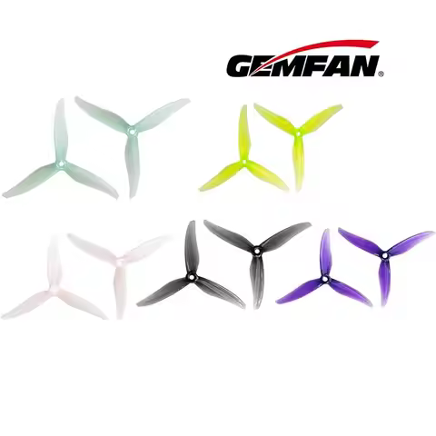 12Pairs Gemfan Fury-5131.0 Propeller 5inch 3-Blade CW CCW Props For FPV RC Drone Racing Quadcopter f