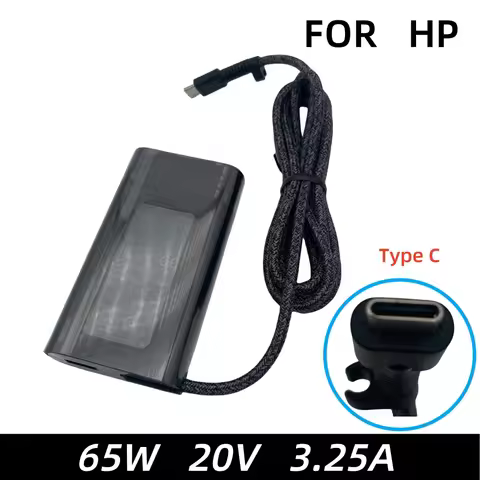 65W USB Type C AC Adapter For HP Pavilion X2 12-b010nr,12-b012ca,12-b017ca,12-b020nr 20V 3.25A Lapto
