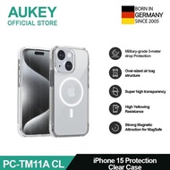 ''Pro" Aukey Iphone 15 Series Premium Protection Clear Case With