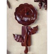 KAYU Wall Clock | Wooden Clock | Flower CLOCK | Wooden Wall Clock | Decorative CLOCK