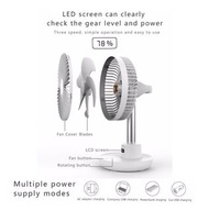 USB充電360旋轉迷你桌面風扇  sslckp USB Rechargeable Oscillating 360 Rotating Mini Desk Fan 掛頸風扇 風扇仔 充電座枱風扇 充電風