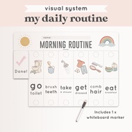 Bramble – Classic Daily Routine Flip Board for Kids | Visual Schedule Chart | Autism, ADHD, PECS, Ho