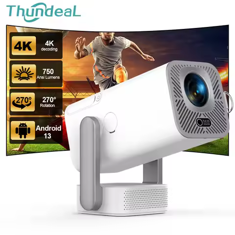 ThundeaL 4K Full HD Projector TD80 Pro Android WiFi 3D 8W Speaker Home Theater TD80Pro Portable Beam