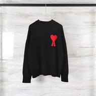 Ami Paris 2022Ami de Coeur愛心刺繡 針織圓領毛衣 