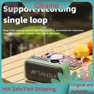 Gleamo SANSUI F35 Portable Wireless Bluetooth Speakers FM Radio Outdoor HI-FI Subwoofer Supports Hea