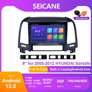Seicane 9 นิ้ว QLED หน้าจอสัมผัส Android 13.0 รถวิทยุชุดหูฟัง GPS สำหรับ 2005 2006 2007 2008 2009 20