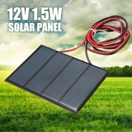 12V 1.5W Mini Solar Panel Small Cell Module Charger With 1M Wire Z6Q8