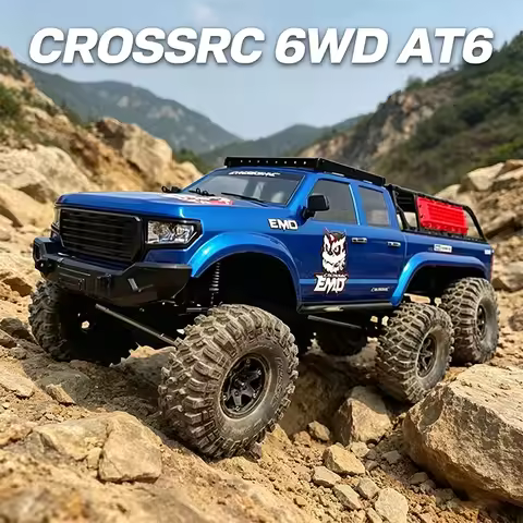 CROSSRC AT6 1:10 6WD Remote Control Electric Model Climbing Car Off-Road High And Low Speed Front An